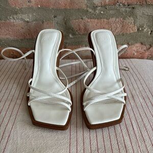Zara White Strappy Women's Sandals